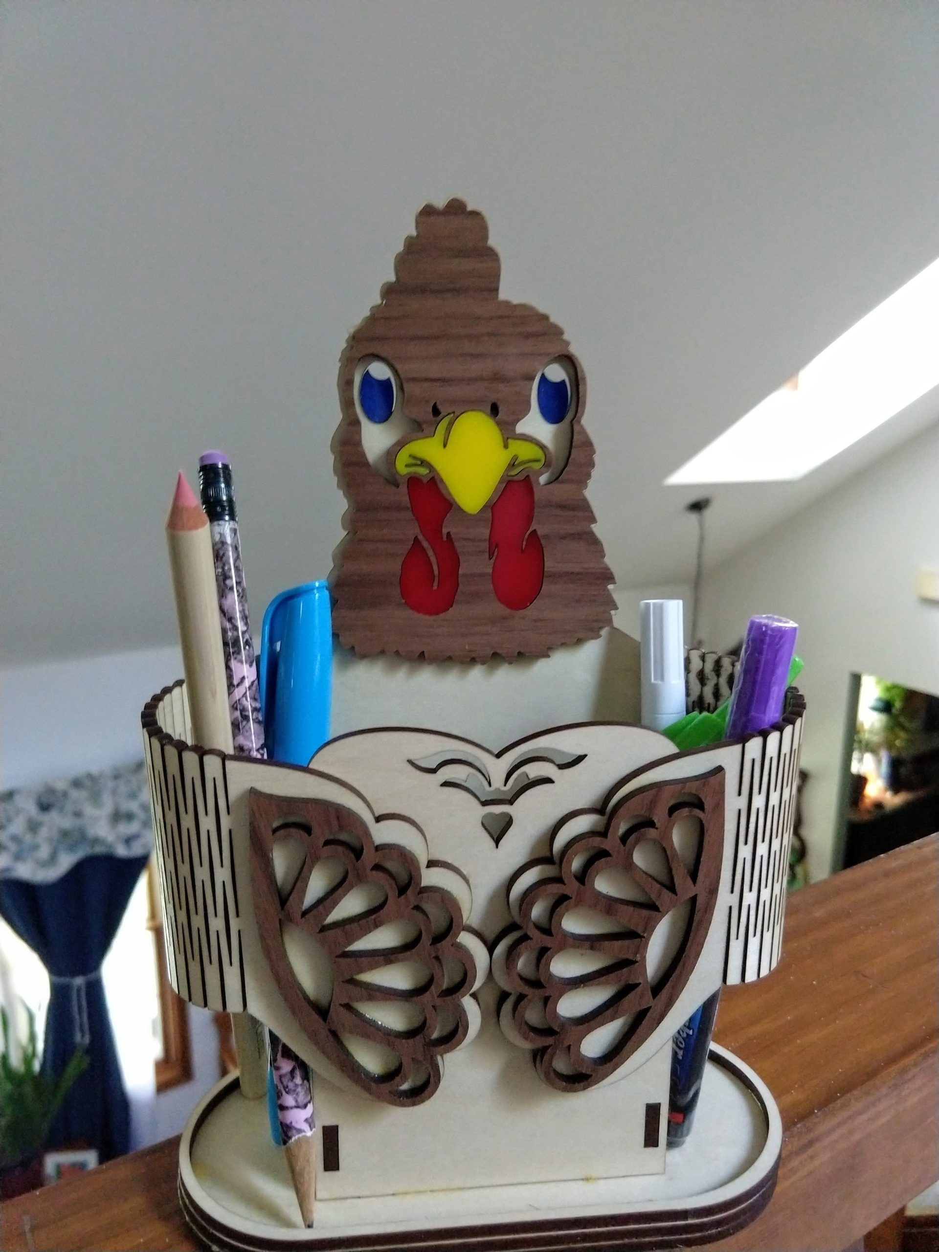 Rooster Pencil Cup