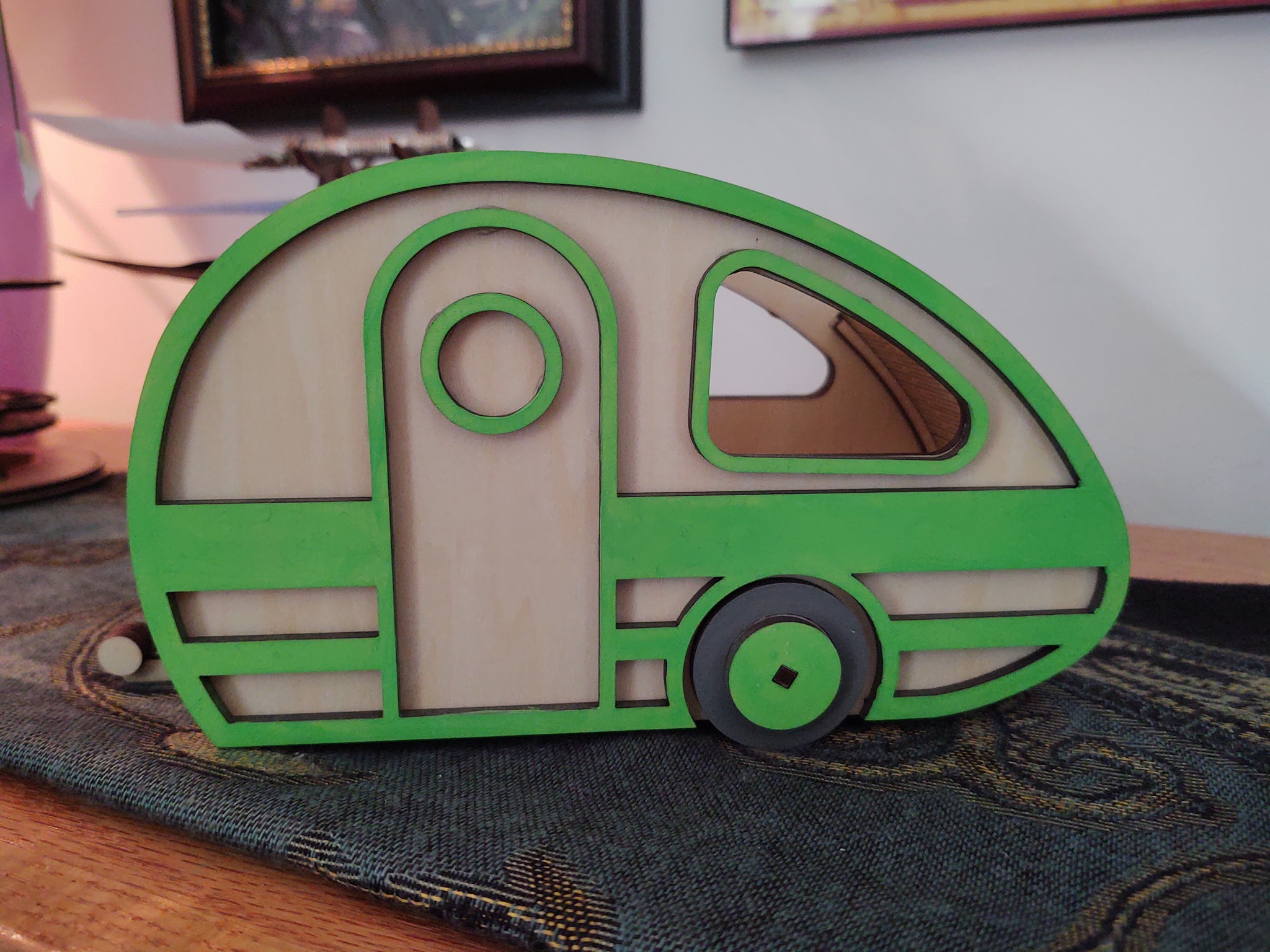 Handmade Retro Camper Desk Organizer