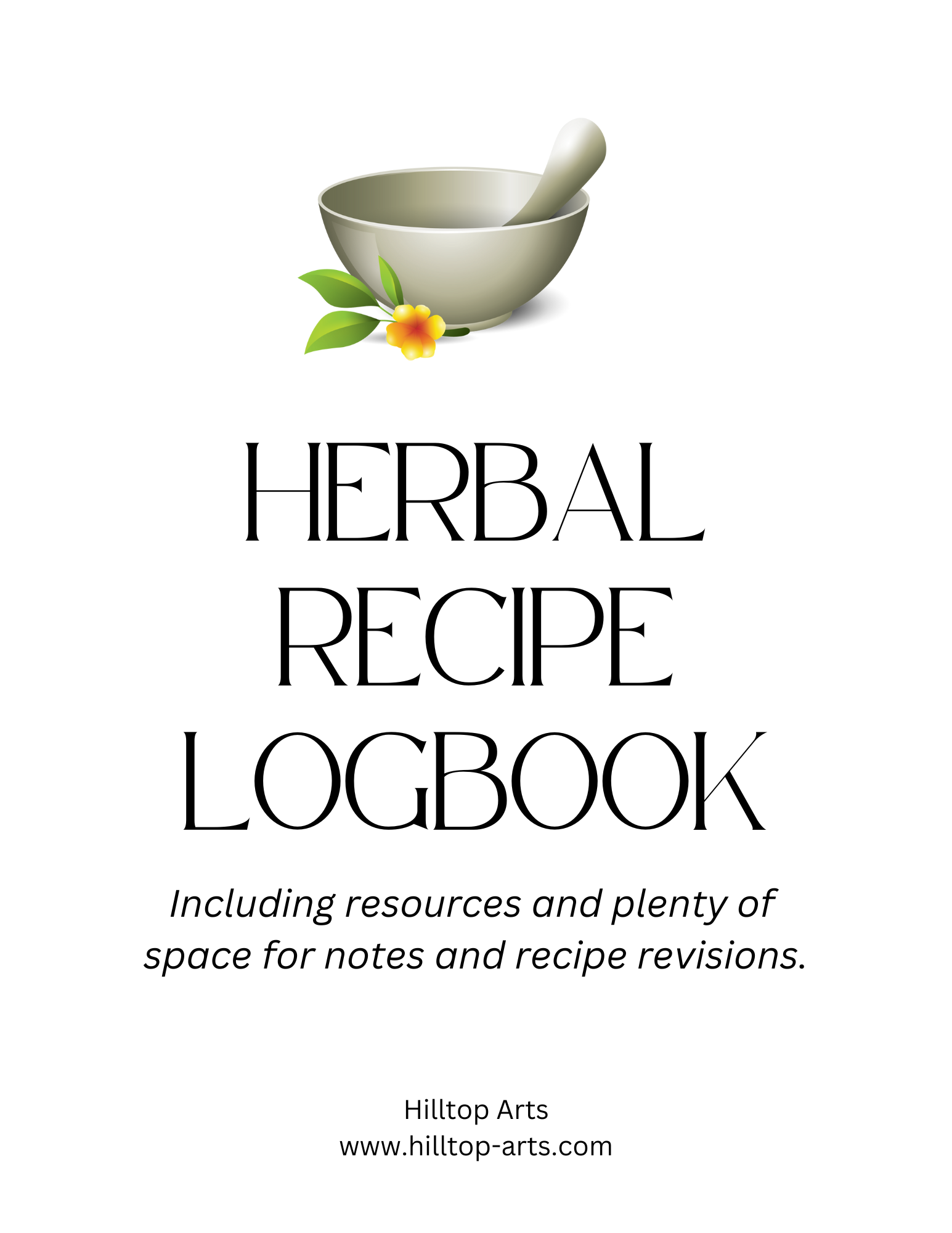 Herbal Recipes Logbook