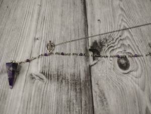 Evening Solace - Handcrafted Amethyst & Labradorite Necklace