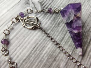 Evening Solace - Handcrafted Amethyst & Labradorite Necklace